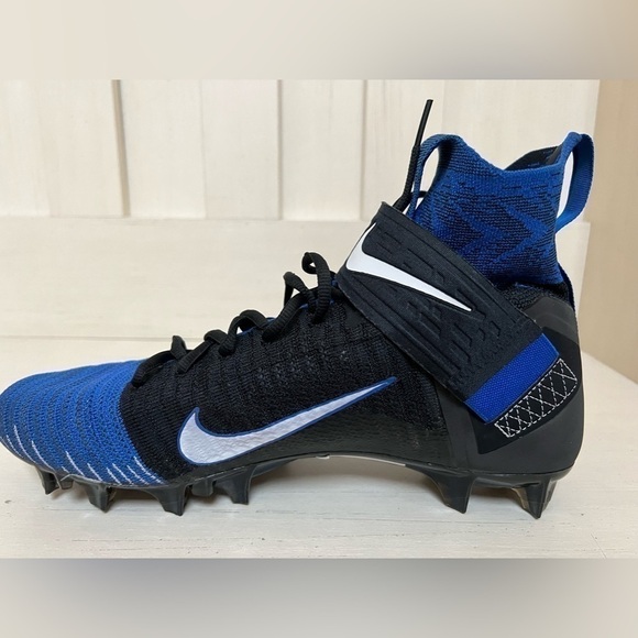 Nike Alpha Menace Elite 2 Flyknit Football Cleats Blue AO3374-402 Mens Size 12. - Picture 4 of 12
